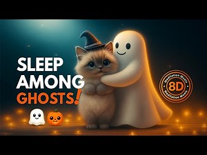 Sleep Among Ghosts 👻 | Relaxing Halloween Meditation Music (8D Binaural)