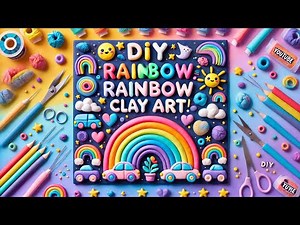 DIY Rainbow Clay Art | Fun & Easy Clay Craft Ideas for Kids & Beginners!