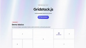 ¡Brutal biblioteca de JavaScript para crear dashboards!Paneles que puedes arrastrar y redimensionar.✓ Funciona en React, Angular, Vue y JavaScript puro✓ Responsive y optimizada para móviles> npm install gridstack