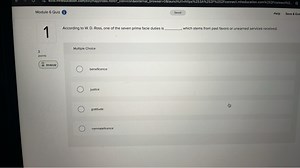 Module 6 Quiz iSavedHelpSave \& Exit1According to W. D. R... | Filo