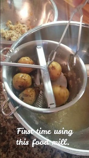 Easy PEAR Sauce | Pear Apple Sauce | How to use a FOOD MILL | #shorts