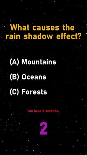 “What Causes the Rain Shadow Effect?” | Geography Quiz Shorts #shortsfeed #shortsquiz