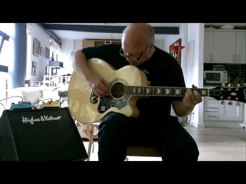 I love my new Epiphone EJ-200 CE/N electro-acoustic guitar!