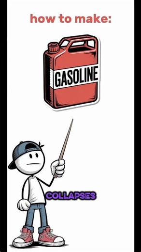 Here's how to make gasoline if civilization collapses! #gasoline ⛽️