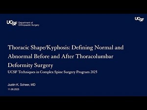 Thoracic Shape Kyphosis: Defining Normal and Abnormal Before and After Thoracolumbar Deformity