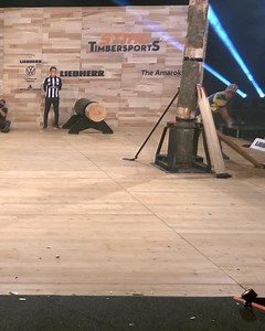 37M views · 69K reactions | At the four nations cup, Ferry Svan from Sweden set a new national record of 52.12 seconds in the supreme discipline, the springboard! The athletes are expected to stand and chop on a springboard at around 2 meters high! Could you attempt this under pressure? | STIHL Timbersports | Facebook