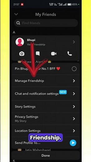 REMOVE FRIEND FROM SNAPCHAT