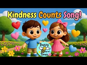 Kindness Count | Learning to Be Kind Song for Kids | Buzzy Tune’s Time
