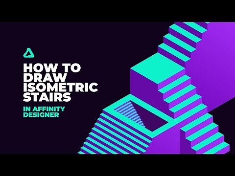 How To Draw Isometric Stairs in Affinity Designer | Tutorial