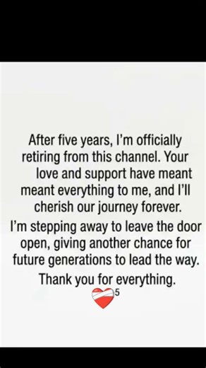 My Final Video. Time for a New Generation to Shine My 5Year Journey Ends Here. Forever Grateful ❤️‍🩹