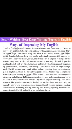 Essay Writing | Best Essay Writing Topics in English | Sophai Creator Share