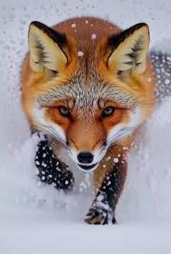 Red Fox Hunting Under the Snow | Realistic Winter Wildlife