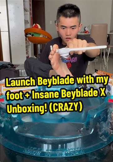Beyblade Launching Tricks and Unboxing Night Lance