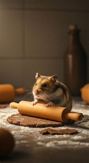 What Happens When a Hamster Plays with Chocolate Dough?!