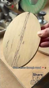 Saw Blade Cuts Perfect Circle