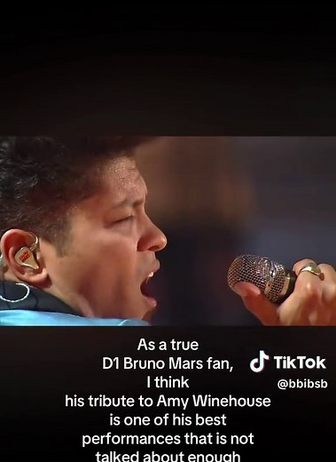 Bruno Mars' Tribute to Amy Winehouse: A Performance to Remember