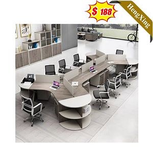[Hot Item] Customized Modern Wood MDF Furniture Office Table Desk Workstation