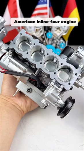 Vortrixe Four-Cylinder Engine. #engine #america #model #DIY #mechanical
