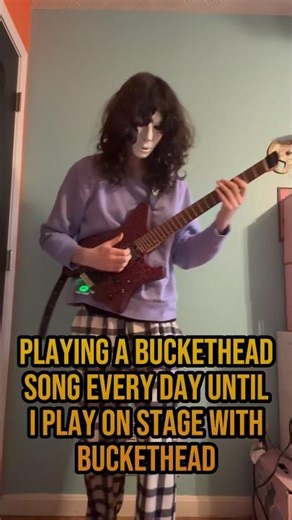 Playing a Buckethead song every day until I play on stage with Buckethead Day 92 #buckethead #guitar