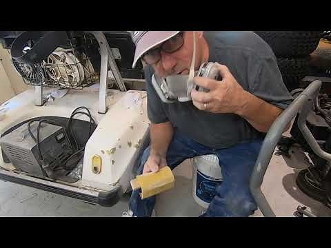 How to prep golf cart body for paint how to paint golf cart and how to paint golf cart roof cheaply