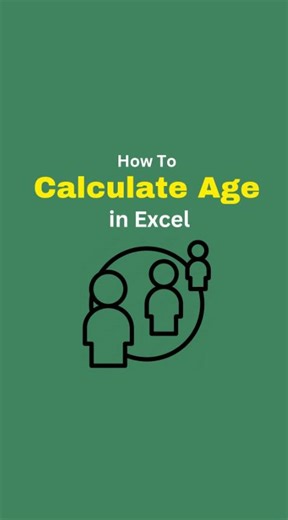 ExcelSavy on Instagram: "How To Calculate Ages in Excel👨‍💻 🗂 Easy and Smart way to learn Excel, VBA, and Data Analysis, link in bio. ✨ Consider Following to get Regular Updates like This✨ #excel #exceltricks #exceltip #corporate #finance #exceltutorial #exceltraining"