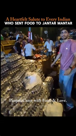 Our Deepest Respect to Everyone Who Sent Food to Jantar Mantar. ❤️#shorts #viral #protest #cjp