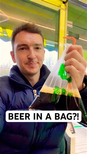 They Sell Beer in a BAG in Qingdao, China 🇨🇳🍺
