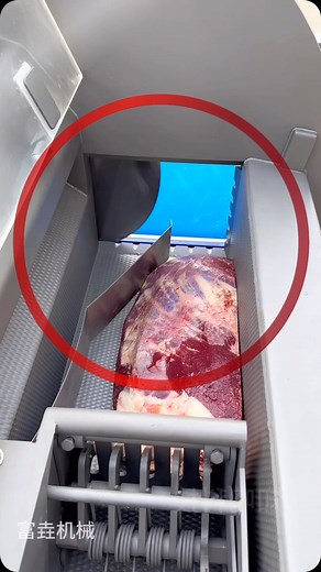 Frozen meat chopping machine, #Restaurante #meatcuttingequipment #machinery #chopper #Steakcutting | mechanical equipment
