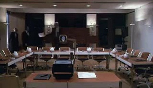 The Secret of My Success 1987: conference room scene