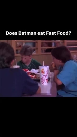 Does Batman eat fast food? #Batman #fastfood #Batmanforever #funny #capedcrusader | arris_quinones