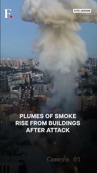 Watch: Russian Attack Destroys Buildings in Ukraine’s Kyiv | Subscribe to Firstpost | N18G