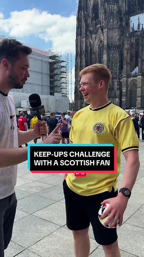 Keepy-Up Challenge with a Scottish Football Fan