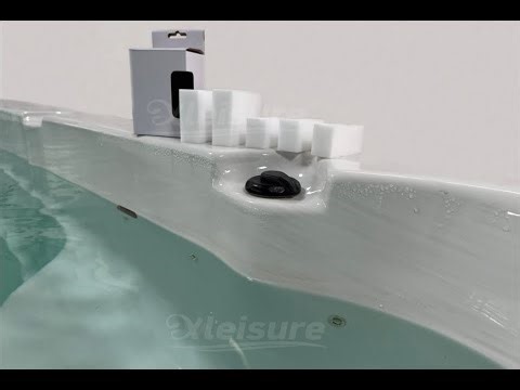 Nano Spa Magic Eraser for the acrylic shell surfaces, wipe clean in a second