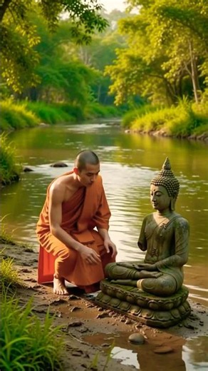 The Monk Repaired Buddha’s Broken Arm… Then a Miracle Happened 🥹🙏| Emotional Buddha Story #shorts