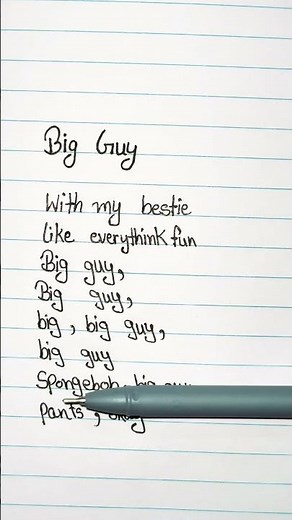 BIG Guy💪big guy spongebob pants okay lyrics #bigguy #icespice #spongebob #teamcrazyy