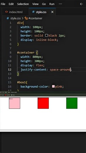 Day28: How we configure Justify-content in HTML Code.
