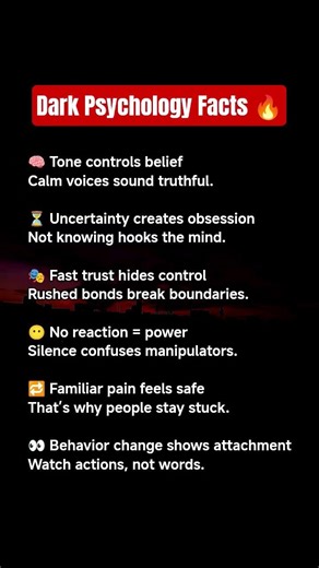 🧠 DARK PSYCHOLOGY Facts That Control Human Behavior