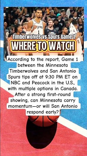 Wolves Spurs Watch Guide #Timberwolves #Spurs #NBAPlayoffs