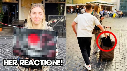 How she reacted to this spray paint surprise