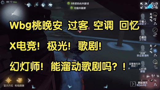 【大神】Wbg桃晚安 过客 空调 回忆 X电竞！极光！歌剧！幻灯师！能溜动歌剧吗？！