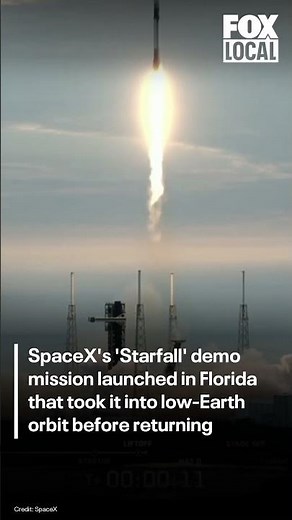 SpaceX launched a Starfall Demo mission on Tuesday