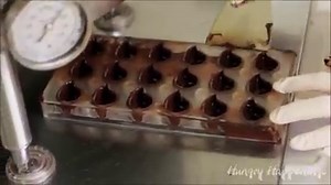 90K views · 141 reactions | Want to see how I make these beautiful Peanut Butter Fudge Filled Chocolates for the holidays? See the recipe here - https://hungryhappenings.com/handmade-chocolates-transfer-sheets/ | Hungry Happenings | Facebook