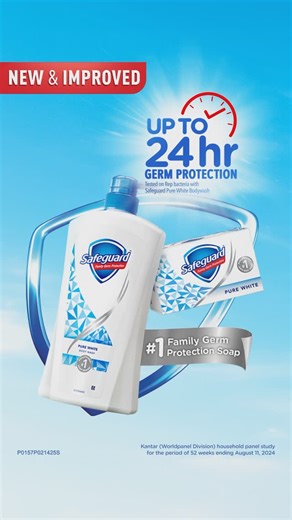 Stay protected with Safeguard— now with an upgraded Pure White look and the same superior germ protection you trust! 🛡️✨ ASC No. P0157P021425S | Safeguard Philippines