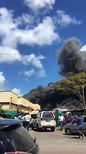 BREAKING NEWS - FIRE IN VICTORIA The blaze at the Seychelles Public Transport Corporation headquarters is not abating. All forces have deployed on the scene to stop the fire. So far all staff on the scene are being evacuated. | TODAY in Seychelles