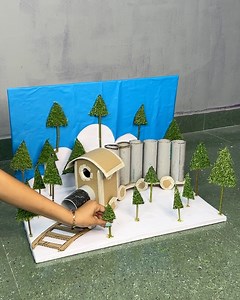 39K views · 206 reactions | Christmas scenery DIY train and tree #Tree #scenery | Deep's CRAFT | Facebook