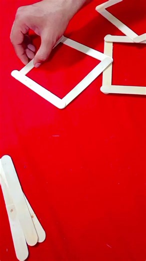 DIY ice cream sticks home decor #usa #art #handmadeinusa #craft