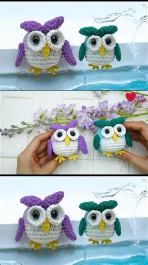 Owl/Key Ring/How to Crochet/How to Knit/Gift/Homemade/Handmade/DIY/Craft/Accessory/Lady/Cute