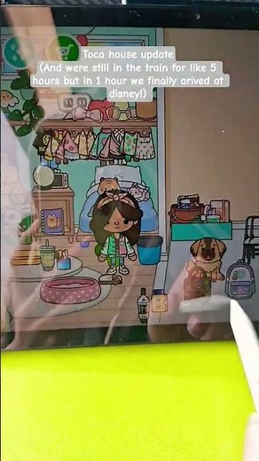 playing toca in the train | house update #tocaadventure #tocagamer #tocagirl #shorts