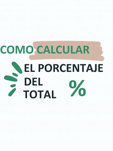 Calcula el porcentaje total en Excel con un clic