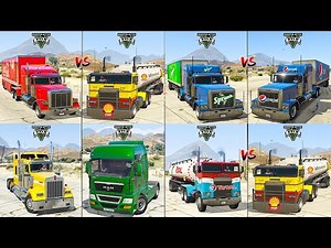 GTA 5 Coca-Cola Truck VS Shell Oil Truck VS Sprunk Trailer VS Pepsi Trailer - Which is Best ?